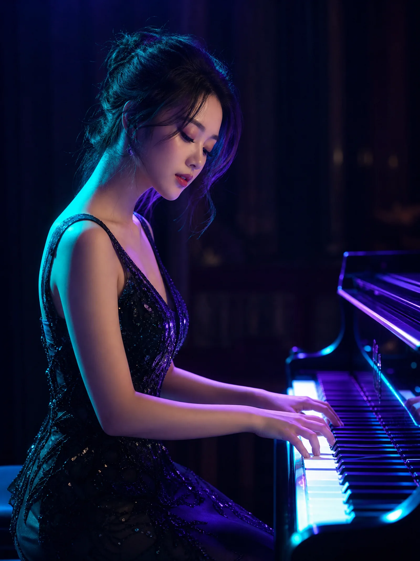 独立音乐人乐瑶的舞台肖像